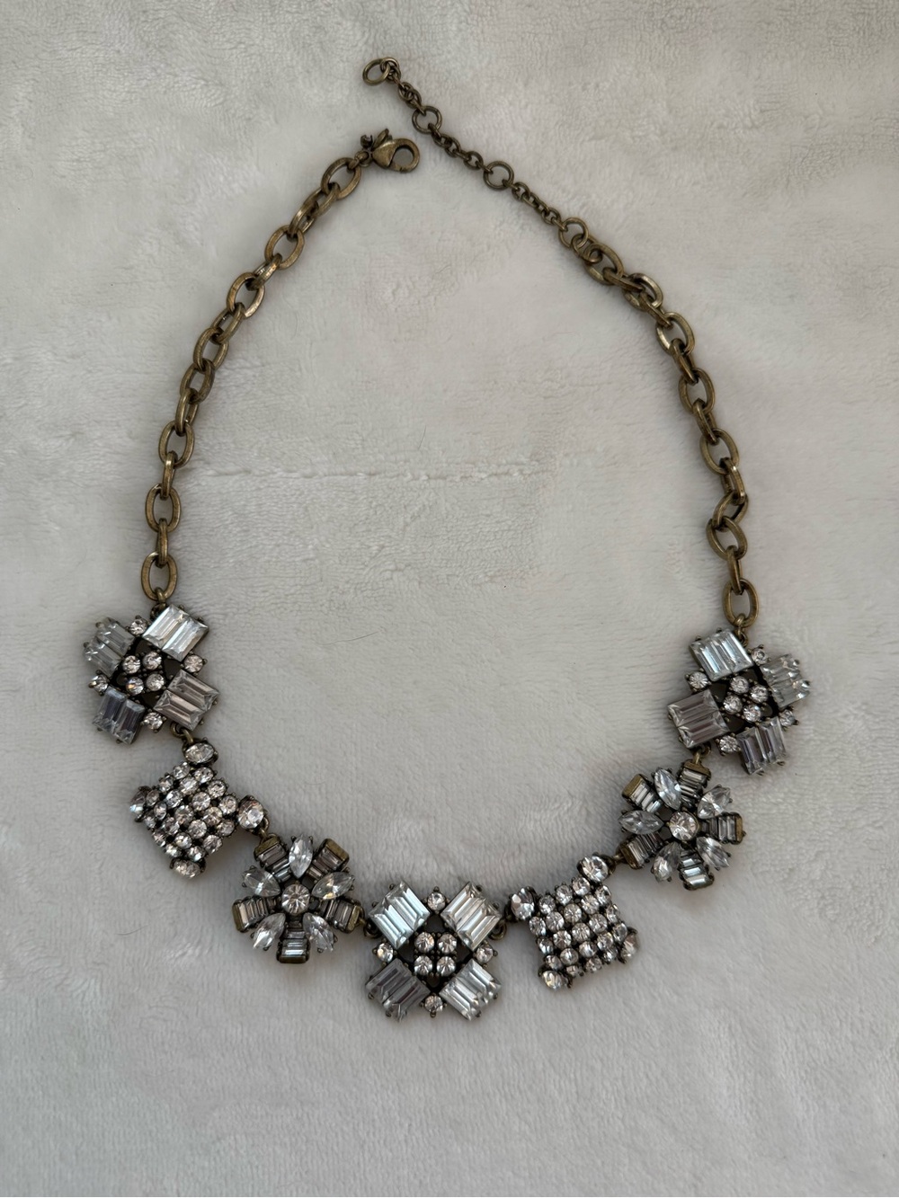 J. Crew Vintage Art Deco Inspired Statement Necklace